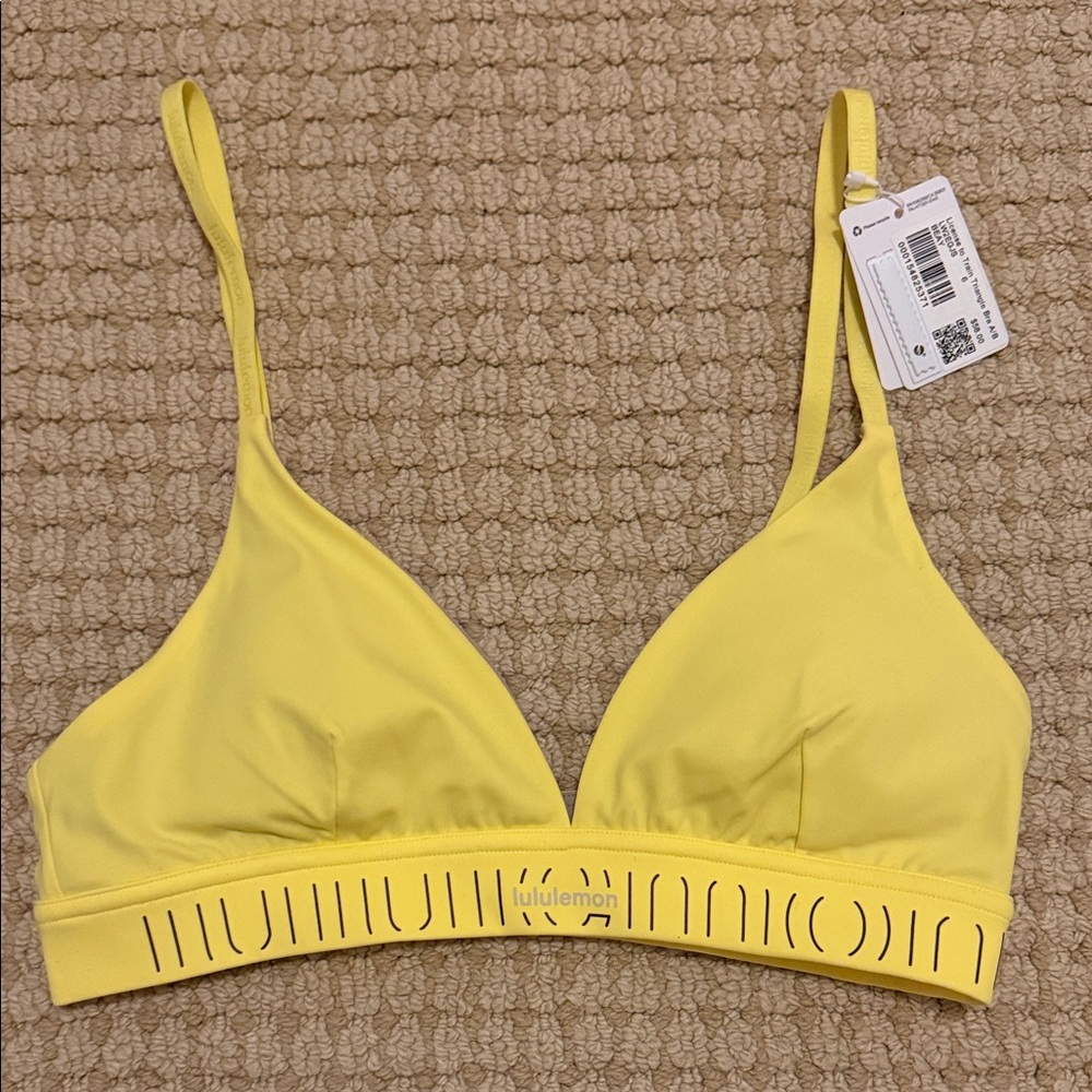 lululemon Yellow Triangle Bra